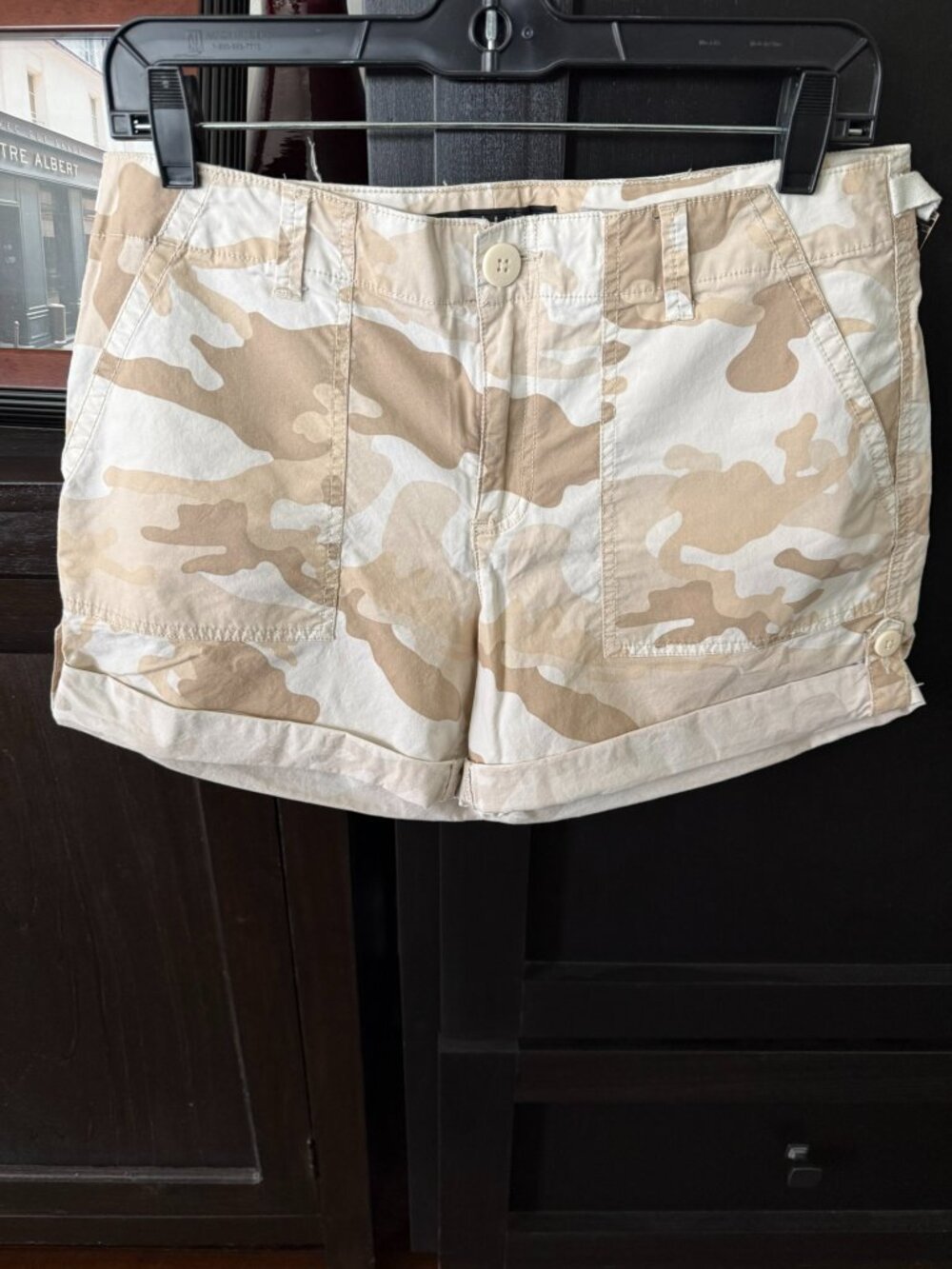 Sanctuary Khaki Shorts: Camo pattern